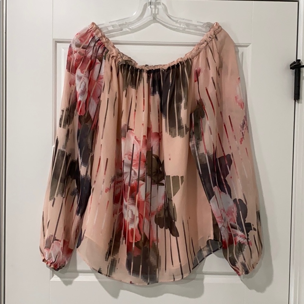 Pink floral top